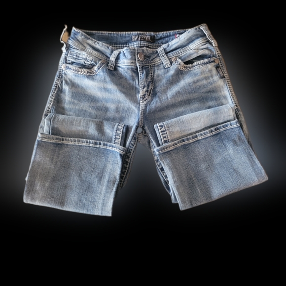 Suki Mid Slim Silver Jeans - Picture 4 of 5